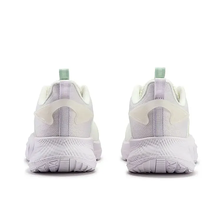 361° Speed Slip Resistant And Breathable Low Top Running Shoes Women's Feather White Micro Grape Purple-3