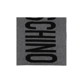 MOSCHINO Intarsia Knit-logo Scarf