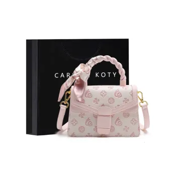 Carit&Koty Polyurethane Bonded Synthetic Leather Handbag Regular Women's Pink