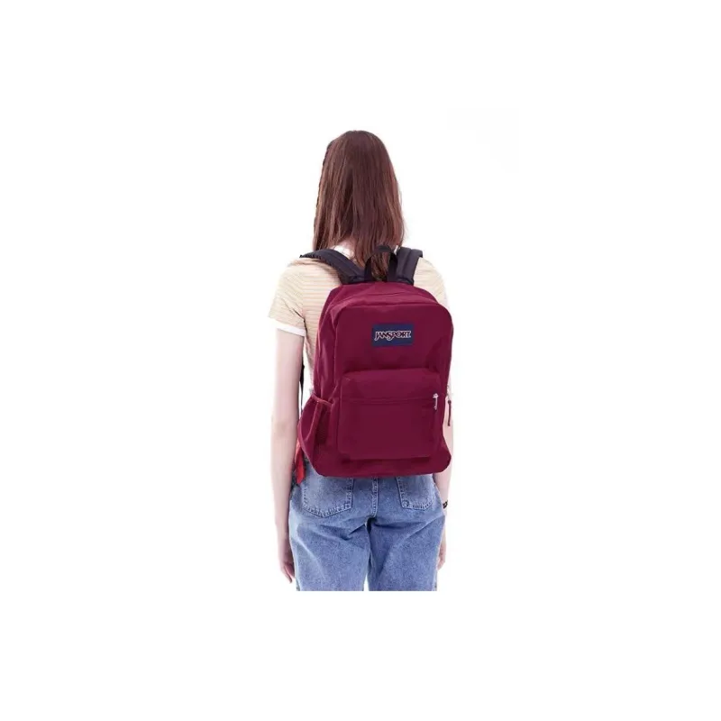 JanSport Polyester Backpack Regular Unisex Dark Burgundy-4
