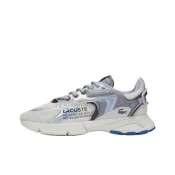 LACOSTE Slip Resistant Low Top Casual Shoes Men's Silver