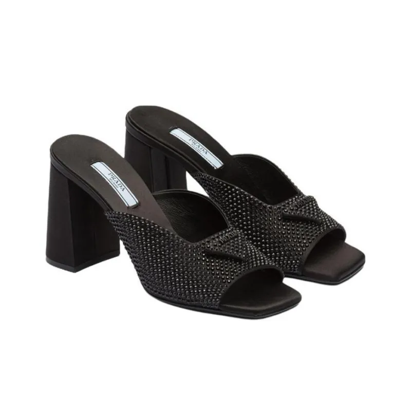 PRADA Crystal-embellished Mules-2
