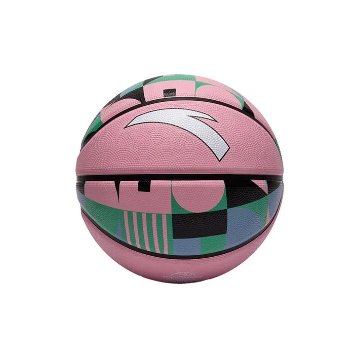 Anta Students' Practical Training Basketball Adults' Professional Use Ball Pink Size 5 Training Match Unisex-1
