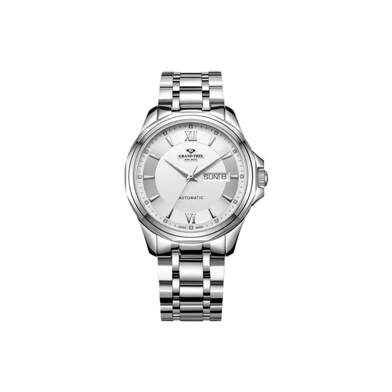 GRAND PRIX Mechanical Movement Men's Watches Watch White Dial-1