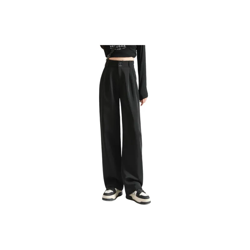 Ya Sheep People Casual Pants Women's Black-1