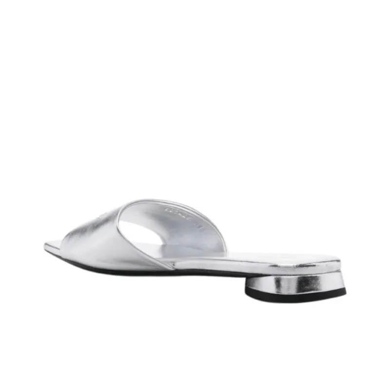 Balenciaga DUTY FREE Slide Slippers Women's Silver-5