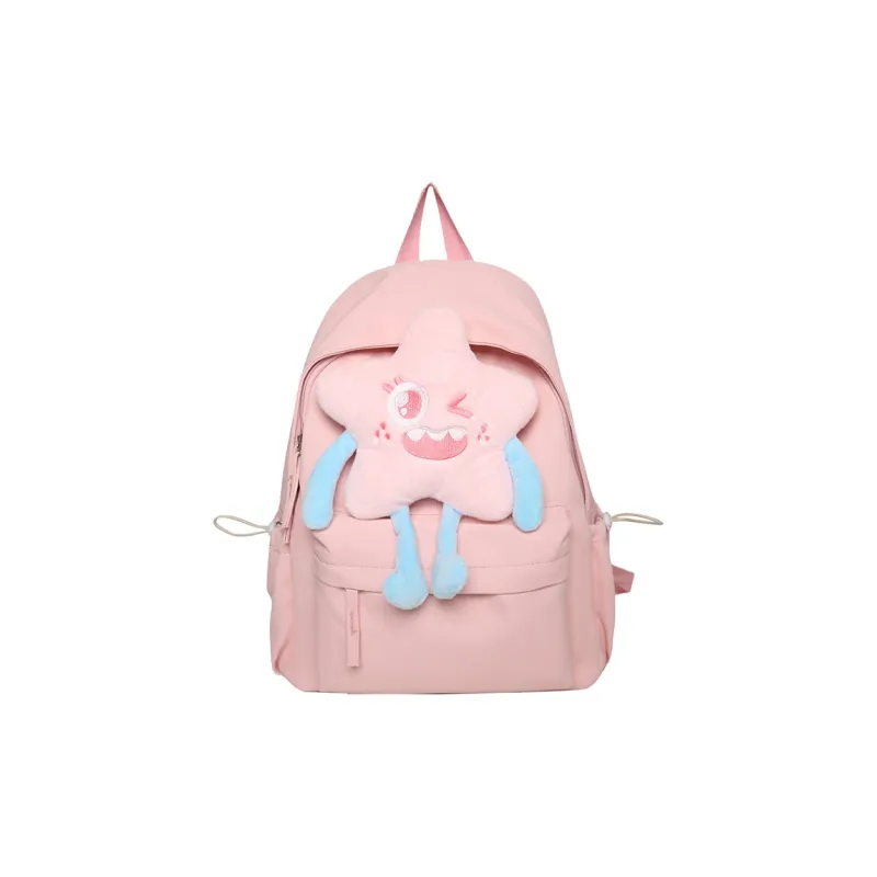 BAODIDAISHU Nylon Backpack Laptop Bag Backpack Regular Women's Black/Pink/Burgundy/Yellow-2