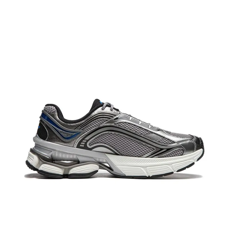 LiNing Aurora RENEW Anti Slip And Wear Resistant Support Height Increasing Low Top Casual Shoes Men's Gray-1