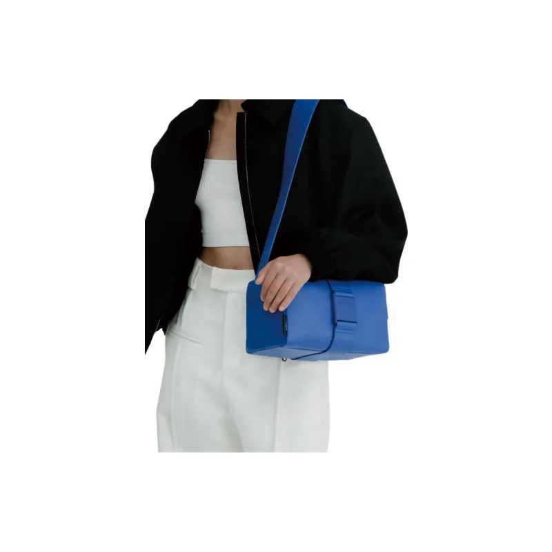 Alloy Top Grain Cow Leather Crossbody Bags Shoulder Bags Unisex Diamond Blue/Maroon/Black Yellow-2