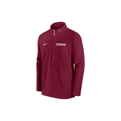 Nike Stanford Cardinal Sideline Coach Men's Nike College 1/2 Zip Hooded Jacket