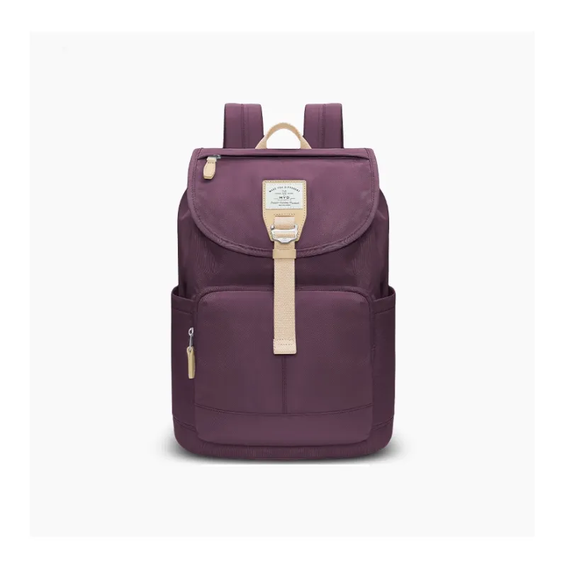 MYD Polyamide Backpack Medium Size Women's Ice Blue Mint, Honey Peach, Mocha, Grape-12