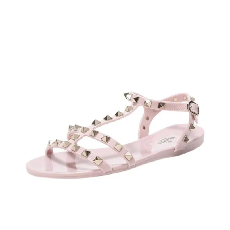 Valentino One Strap Sandals Women's Pastel Pink-3