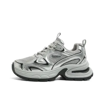 HUANQIU Cushioned Slip Resistant Low Top Chunky Sneakers Women's