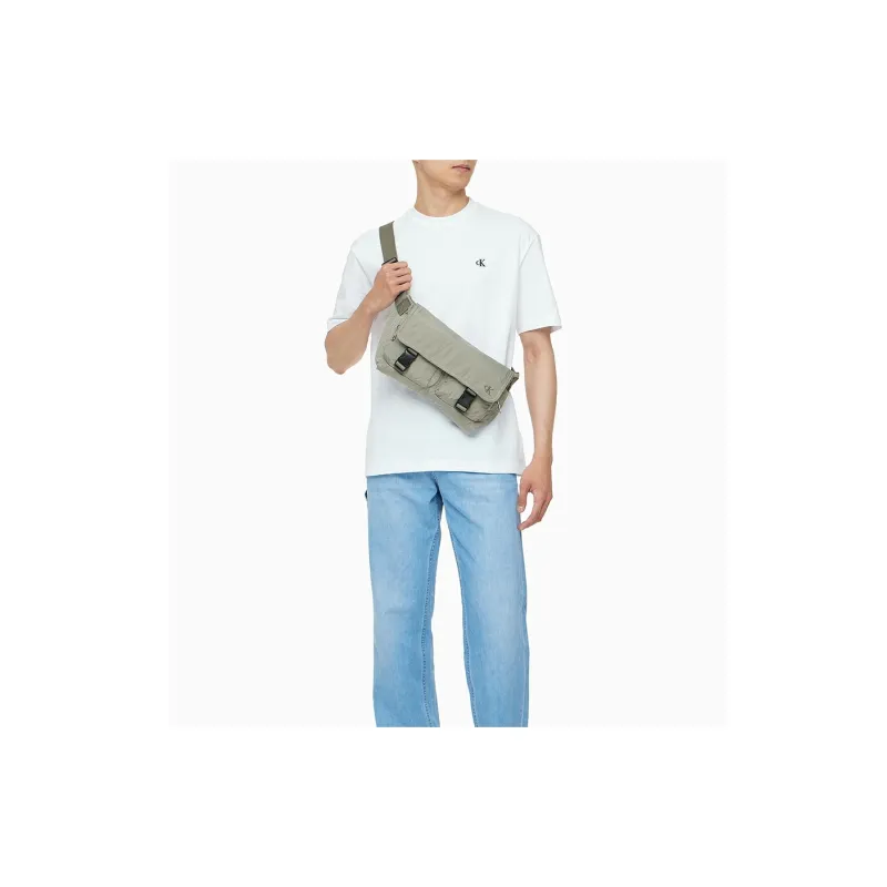 CALVIN KLEIN Fabric Crossbody Bag Men's Smoke Green-3