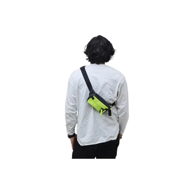 COACH EdgeBelt Calfskin Sling Bag, Crossbody Bag, Fanny Pack Small Size Unisex Fluorescent Yellow-4