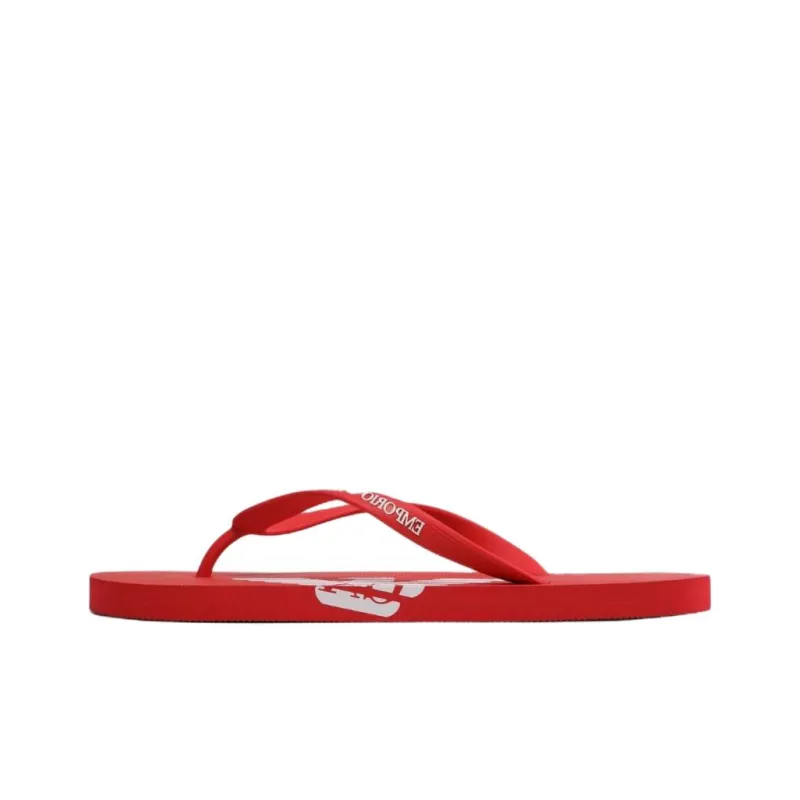 EMPORIO ARMANI Odor-Resistant Flip Flops Women's Red-0