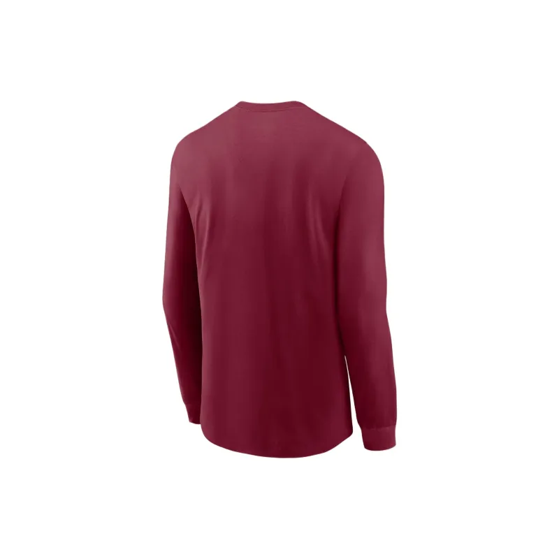 Jordan Oklahoma Sooners Alternate Logo Men's Jordan College Long Sleeve T Shirt-1