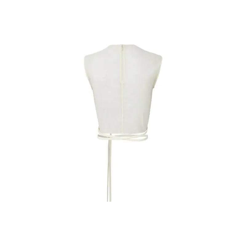 GABRIELE COLANGELO SS24 Crop Tops Women's Xiamudai White-1