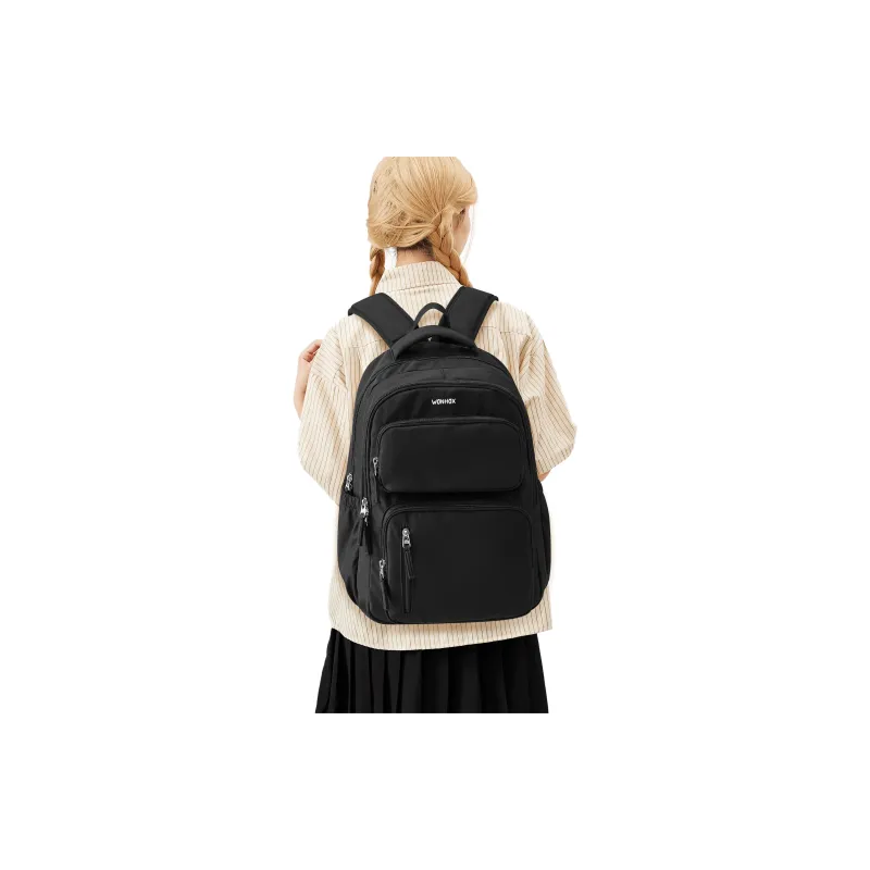 WONHOX Fabric Backpack Laptop Bag Regular Unisex Multicolor-12