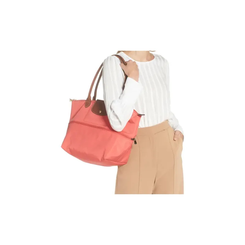 LONGCHAMP Le Pliage Water-Resistant Nylon Tote Bag Shopping Bag Handbag Shoulder Bag Unisex Pomegranate Red-6