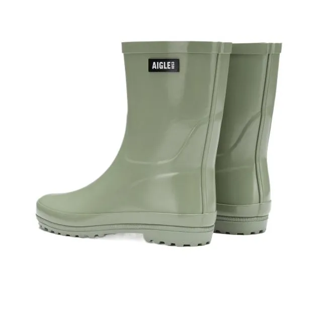AIGLE Waterproof Rain Boots Women's Turquoise Nouveau Green S057N-2