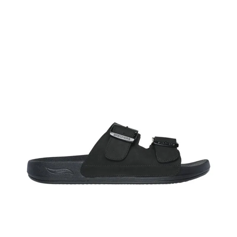 Skechers Arch Fit Slip Resistant Abrasion Resistant Slide Slippers Men's Black-1