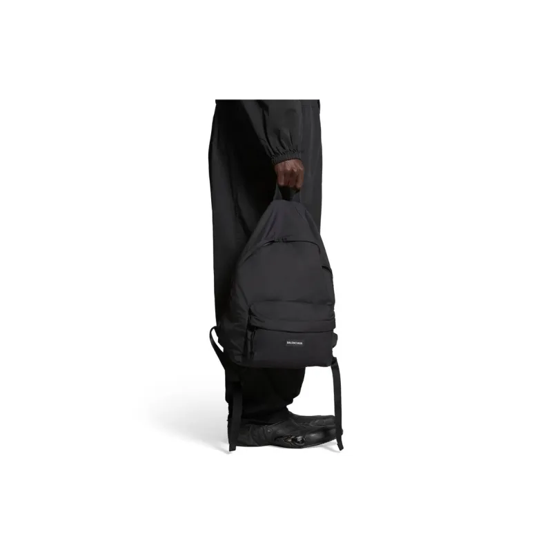 Balenciaga Explorer Nylon Canvas Backpack Regular Men's Black-4