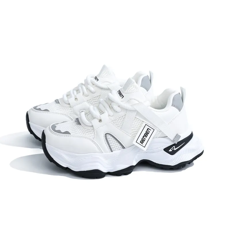 RENBEN Abrasion Resistant, Breathable, Lightweight Low Top Chunky Sneakers Women's-2