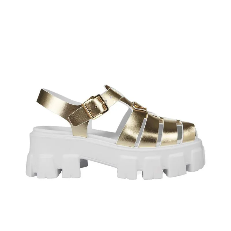 PRADA River Trekking Shoes Women's Gold-1