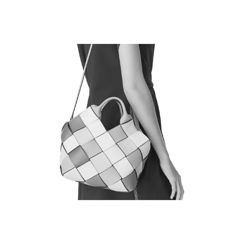 LOEWE Surplus Calfskin Basket Bag Handbag Shoulder Bag Crossbody Bag Small Size Women's Brick Red/Rose-4