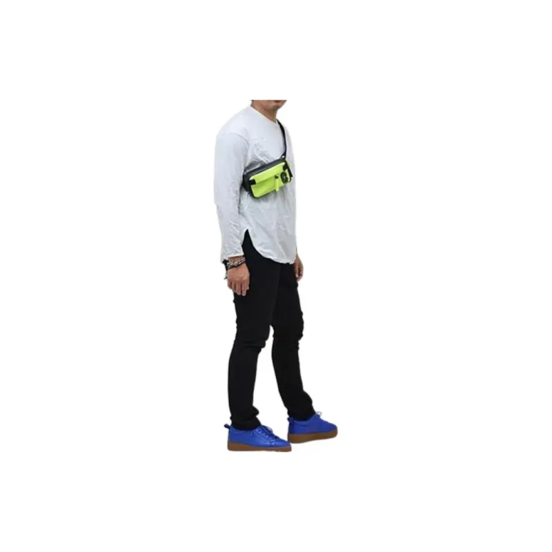 COACH EdgeBelt Calfskin Sling Bag, Crossbody Bag, Fanny Pack Small Size Unisex Fluorescent Yellow-5