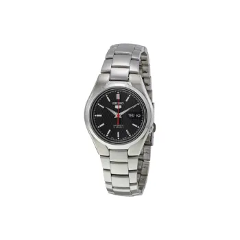 SEIKO Automatic Mechanical Movement Stainless Steel Strap Watch 37mm Men's Watches Black Dial