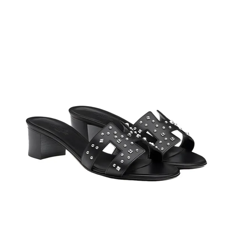 HERMES Oasis Odor-Resistant Slide Slippers Women's Black-2