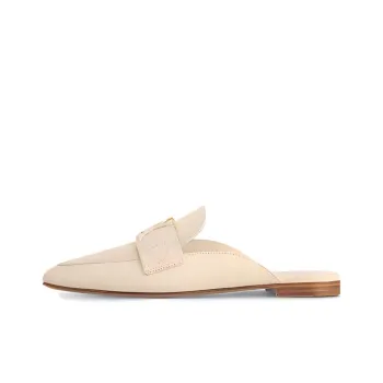 LOUIS VUITTON Capri Quiet Closed Toe Slippers Women's White
