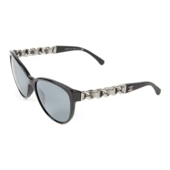 CHANEL 2000s Chain detail Cat eye Sunglasses