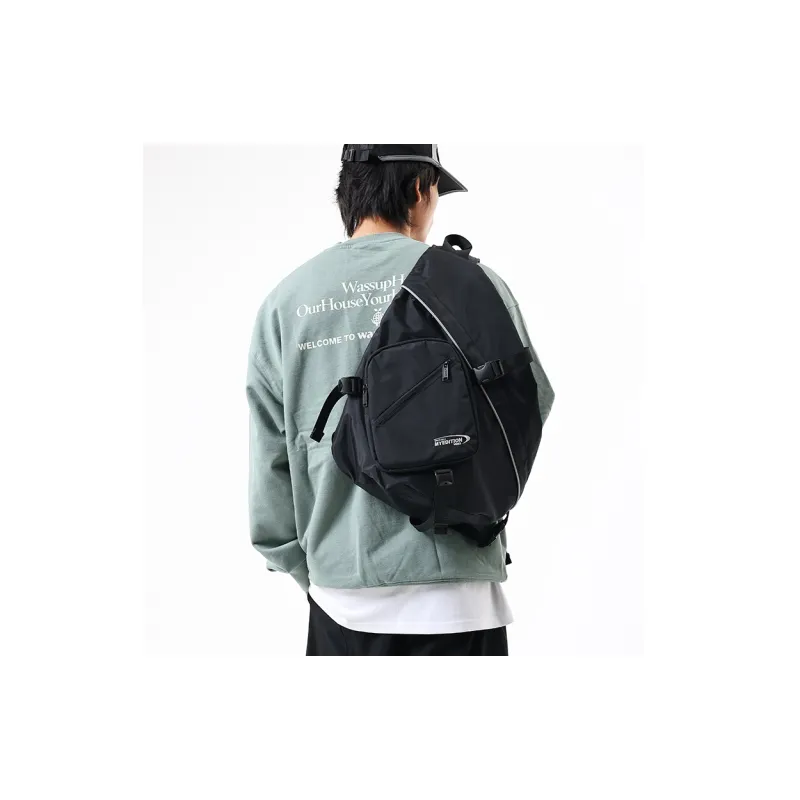 MYEDITION Quiver Bag Hobo Bag Cycling Bag Crossbody Bag Polyester Brown/Black/Asphalt Gray Unisex-4