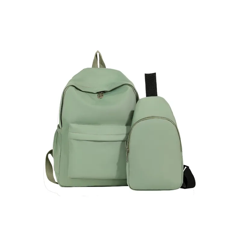 GOX Nylon Backpack Regular Unisex Ecru/Black/Purple/Green/Blue/Pink/Yellow/Orange Red-30