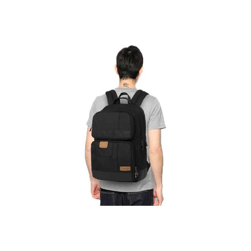 COWBONE Polyester Laptop Bag Medium Size Unisex Cool Black-5