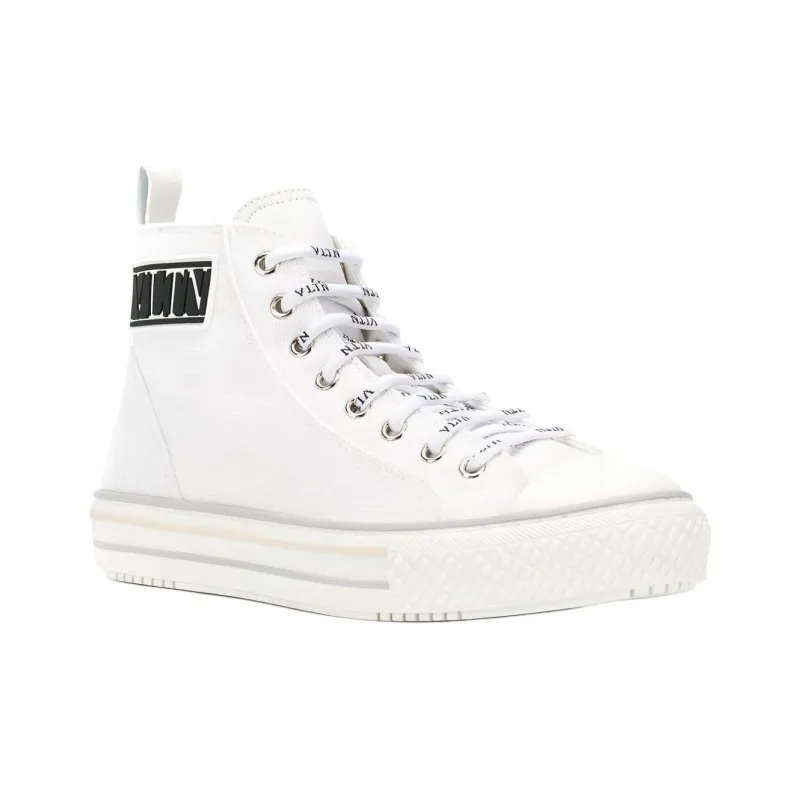 Valentino High Top Stylish Skateboarding Shoes Women's White-2