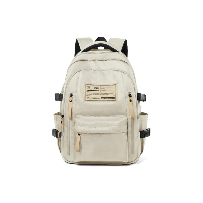 SEPTWOLVES Fabric Large Capacity Double Shoulder QPL Regular Unisex Khaki-1