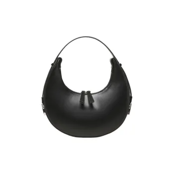 Carksky PU Shoulder Handbag Regular Women's Black/White