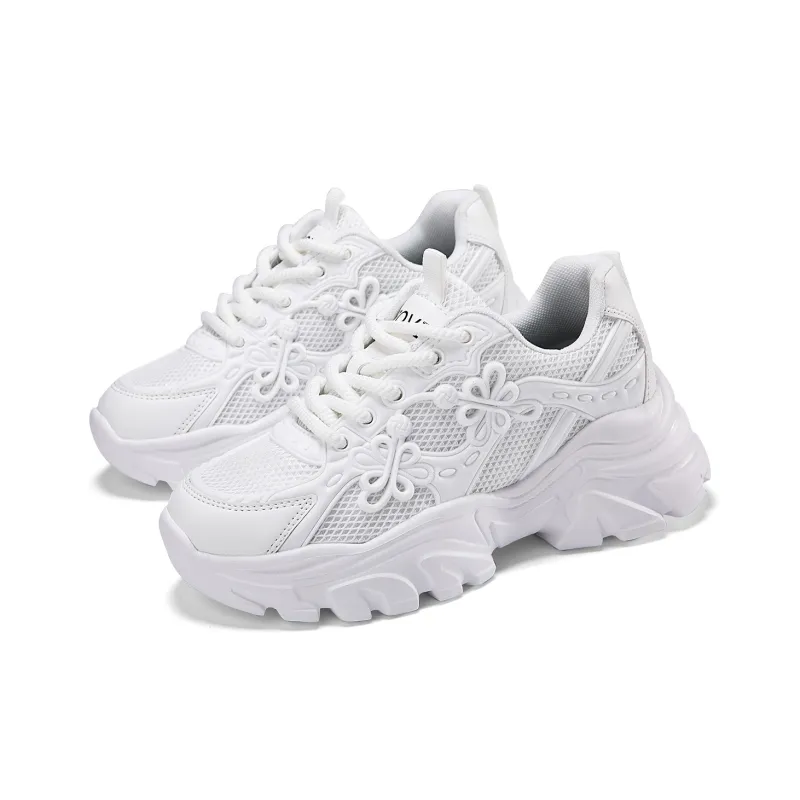 ZOVE Durable Breathable Low Top Chunky Sneakers Women's-2