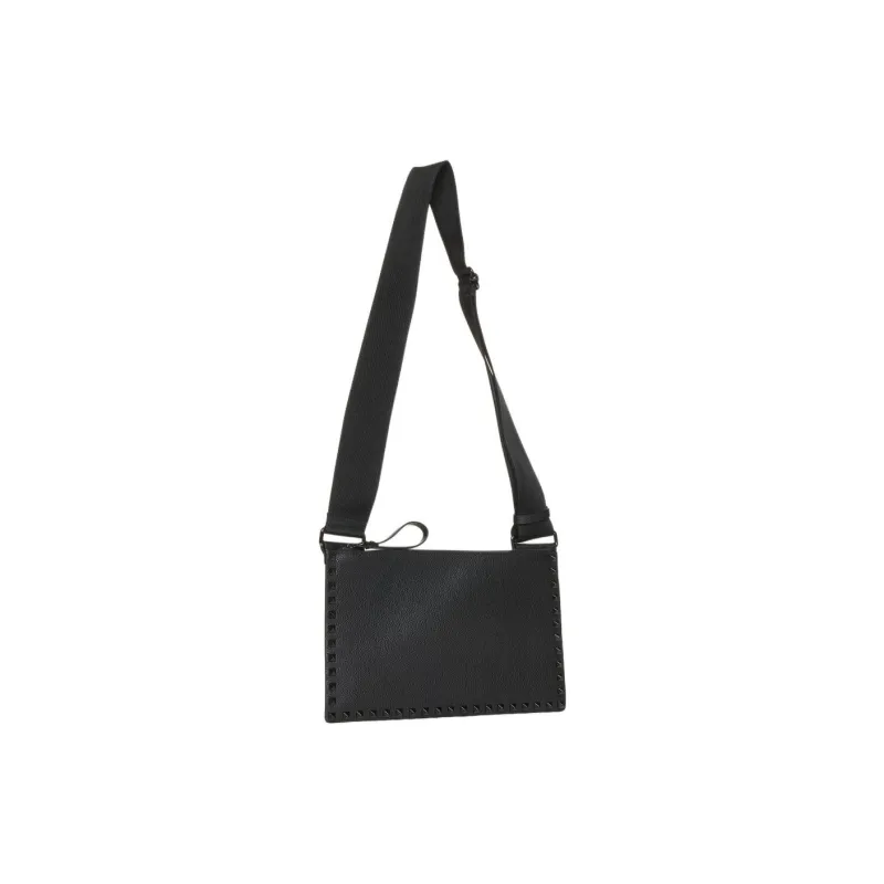 Valentino ROCKSTUD Calfskin Shoulder Bag Crossbody Bag Mini Men's Black-1