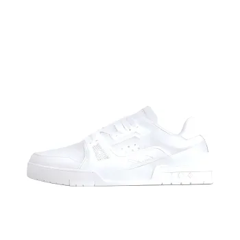 LOUIS VUITTON Trainer Skateboard Shoes Men Low Top White