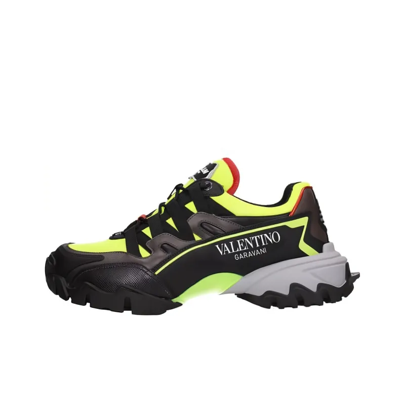 Valentino GARAVANI Low Top Casual Shoes Men's Neon Yellow-0