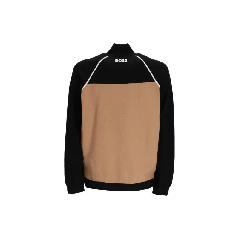 HUGO BOSS Logo embroidered Colour block Sweater-1