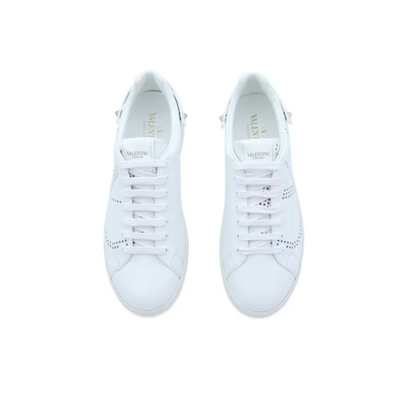 Valentino Backnet Low Top Skateboard Shoes Men's Nude-4