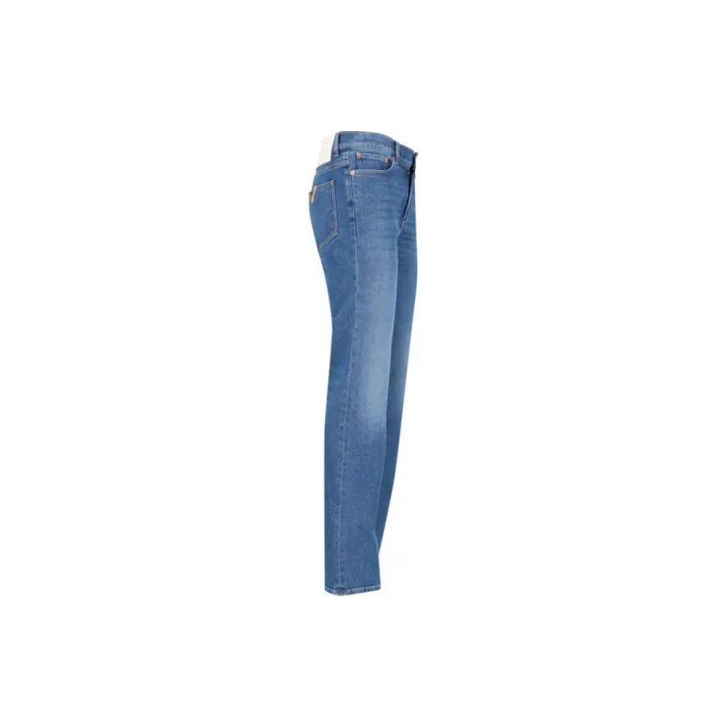 Valentino Logo Plaque Straight Leg Jeans-2