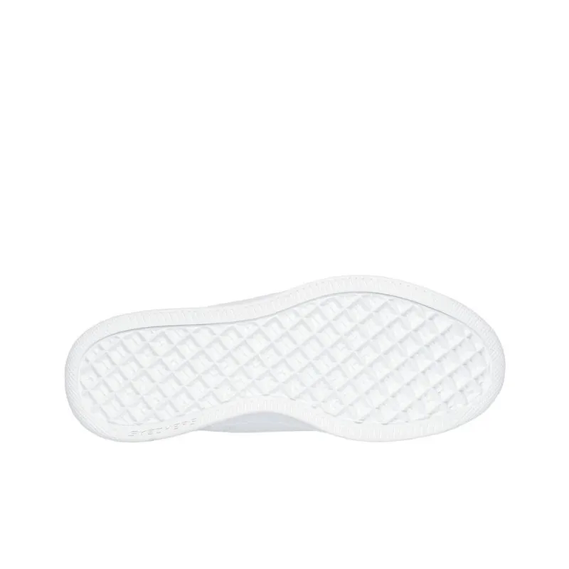 Skechers Sport Court 92 Anti Slip Wear Resistant Low Top Skateboard Shoes Men's White-4