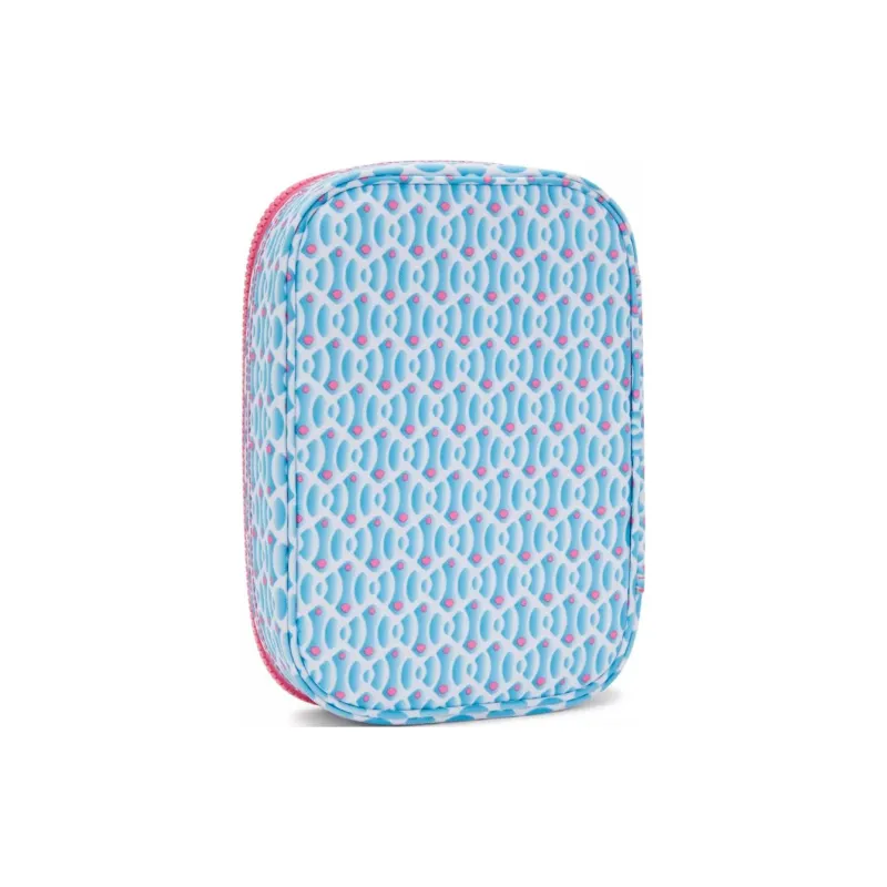 Kipling Recycled Polyester Makeup Bag Women's Blue Pink-2
